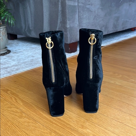 Joie Black Velvet Ankle Boots - Picture 3 of 5